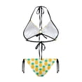 thumbnail image 2 of chaqlin Women's Pineapple Print Halter Triangle Bikini Set - Tie Side Two Piece Swimsuit for Beach Vacation & Pool Party - Sexy Quick Dry Swimwear, 2 of 9
