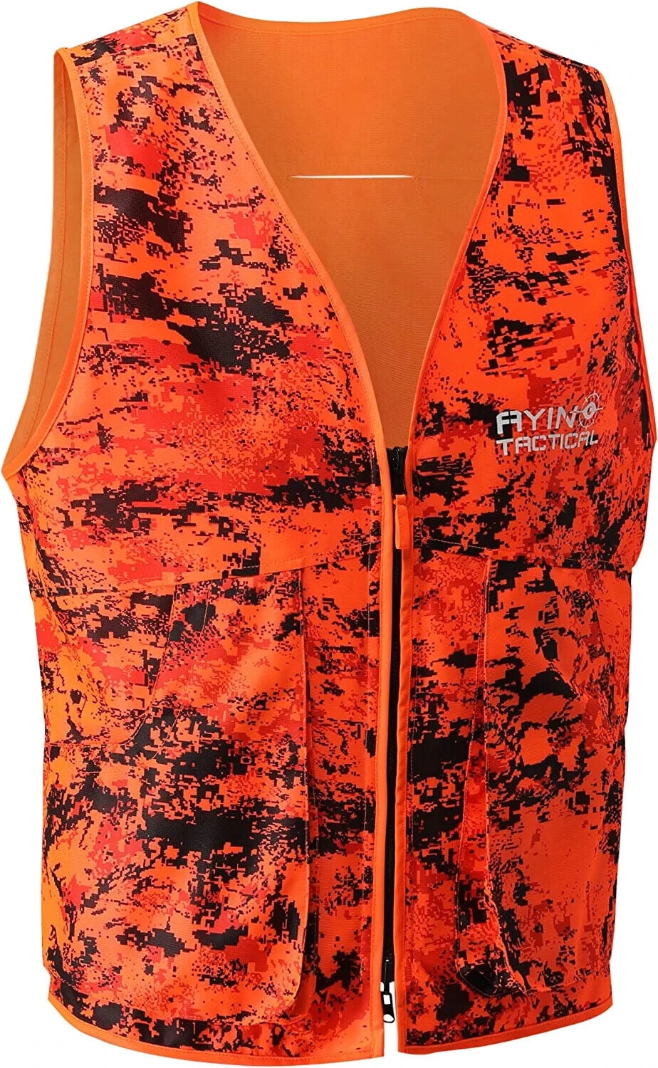 Ayin Reversible Hunting Safety Vest, Orange/Digital Camo