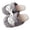 Gray, variant on Qingpeng Ladies Closed Toe Open Back Plush Slippers Soft Cozy House Shoes Comfortable Indoor Footwear with Playful Sheep Design for Home