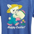 thumbnail image 3 of Instant Message - Vintage Happy Easter  - Women's Short Sleeve Graphic T-Shirt, 3 of 6