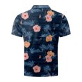 thumbnail image 5 of Men's Golf Shirt Casual Sports V Neck Ribbed Collar Short Sleeve Fashion Casual Solid Color Plain Spring & Summer Regular Fit 3XL, 5 of 5