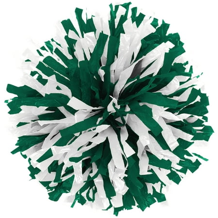 In-Stock Youth Cheerleading Pom Dark Green/Wht