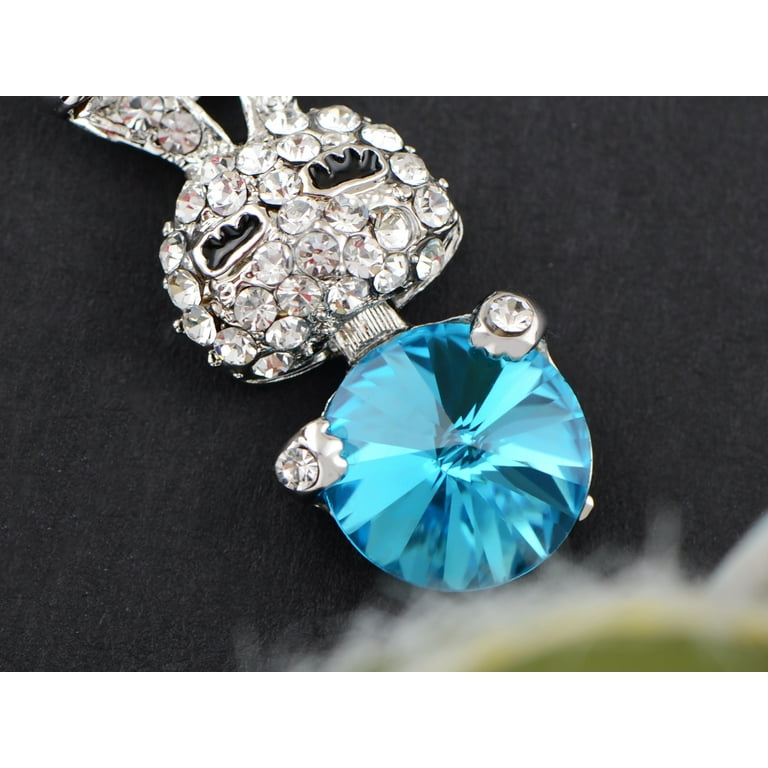 Women's Rabbit Cute Animal Bunny Swarovski Crystal