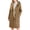 Khaki, variant on DAFEI Women's Winter Hood Wool Blend PeaCoat Single Breasted Stand Collar Casual Trench Coat Overcoat with Hat