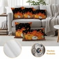 thumbnail image 6 of Thanksgiving Fall Outdoor Waterproof Pillow Covers, Farmhouse Orange Green Pumpkin Leaves Decorative Square Throw Pillowcase Sofa Cushion Sham for Patio/Couch/Chair, 26"x26" 2 Pack, 6 of 8