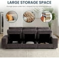thumbnail image 5 of Karkanic 129" Modern Sofa Couch for Living Room with Large Storage Space Comfy Removable Chenille Cover Machine Washable Easy to Install(Darkgrey), 5 of 9