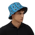 thumbnail image 4 of Otters Pattern Bucket Hat Foldable Fisherman Outdoor Summer Camping Travel Hiking Caps for Men Women, 4 of 7