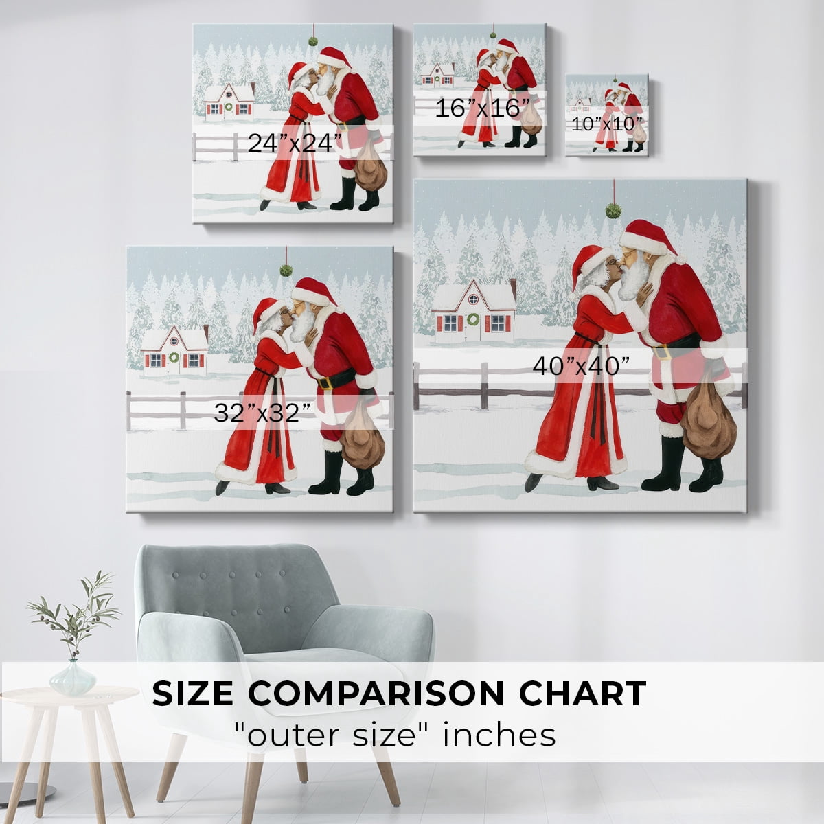 Christmas Love I- Gallery Wrapped Canvas