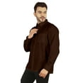 thumbnail image 4 of Bestman Solid Button Down Shirt For Men Long Sleeve With Patch Pocket Formal Business Wear, 4 of 7