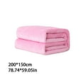 thumbnail image 3 of Hvmvliv Summer Blanket 200x150cm Cold Blankets for Sleeping Large-Size Flannel Ice Blanket Gift for Hot Sleepers 2-Sided Cooling Blanket Breathable Comforter for Home Pink, 3 of 6