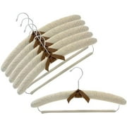 Only Hangers 17" Linen Padded Hangers w/ Non-Slip Pant Bar