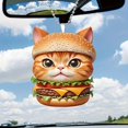 thumbnail image 1 of onlyliua ¡ ¡Descuentos de Temporada! Colapso de Las Siglas En Forma de Hamburguesas y Gato, Diseño Plano, Decoración Del Hogar y El Coche, 1 of 4