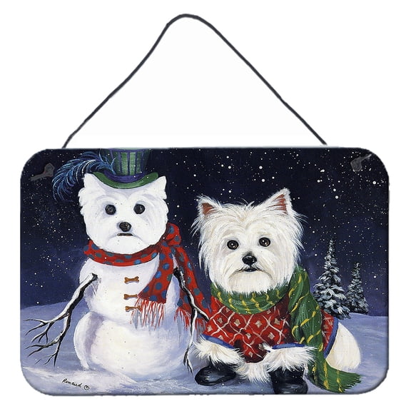 Carolines Treasures PPP3286DS812 Westie Christmas Self Portrait Wall or Door Hanging Prints  8x12 multicolor