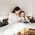 thumbnail image 5 of Castle Fairy Boys Girls Safari Bear Twin Comforter Sets,Woodland Animal Bedding Set, 5 of 8