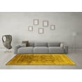 thumbnail image 3 of Ahgly Company Indoor Rectangle Oriental Yellow Traditional Area Rugs, 7' x 9', 3 of 4