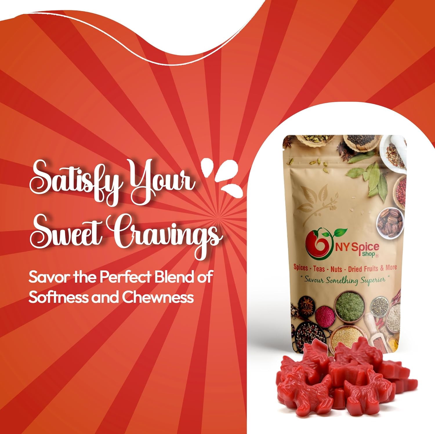 NY SPICE SHOP Red Licorice Scotties Dogs - 3 Pound - Licorice Candy
