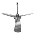 thumbnail image 2 of 3Pz Ventilador Techo 56" 3 Aspas Satin Cromado Benelux 5 Vel, 2 of 8