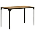 thumbnail image 1 of vidaXL Dining Table Solid Rough Mange Wood and Steel 120 cm, 1 of 5