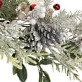thumbnail image 5 of Northlight Frosted Pinecones and Berries Artificial Christmas Garland - 6' x 8" - Unlit, 5 of 8