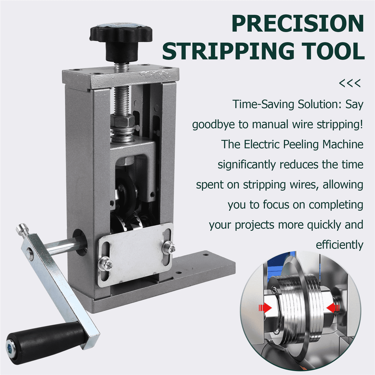 Wire Stripping Machine Wire Stripping Tool 1-21mm Cable Electric Peeling Machine Automatic Wire Stripper Cable,1 x Cutting Machine