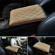 thumbnail image 2 of Sidaley Almohadilla de microfibra para reposabrazos de coche, Color sólido, Universal, transpirable, relajante, 4 estaciones, alfombrilla de Automoción decorativa y accesorios Beige, 2 of 6