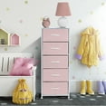 thumbnail image 4 of GGI International Sorbus Metal and Fabric Tall 5-drawer Chest Storage Organizer Purple, 4 of 5