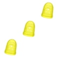 thumbnail image 4 of Sidaley Puntas de los dedos de la guitarra de silicona Protectores de dedos antideslizante Ukulele Fingerstall Protección de púas Type1 NO1, 4 of 6