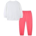 thumbnail image 6 of NIEWTR 2Pcs Toddler Baby Girl Clothes Contrast Color Long Sleeve Pullover Sweatshirt Tops+Jogger Pants Fall Winter Outfits for 0 6 12 18 24 M 1t 2t 3t 4t 5t 6t Dailywear Set,2-3 Years, 6 of 7
