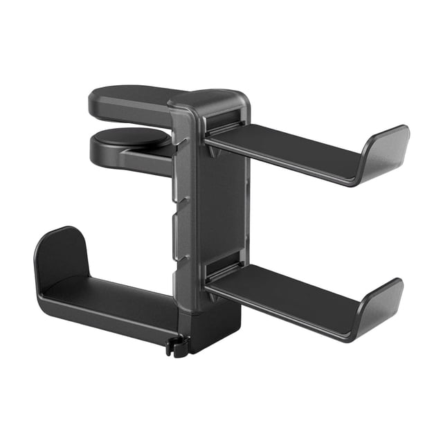 Soporte para auriculares y mando para juegos, giratorio 360 grados, universal, para PC, almacenamiento