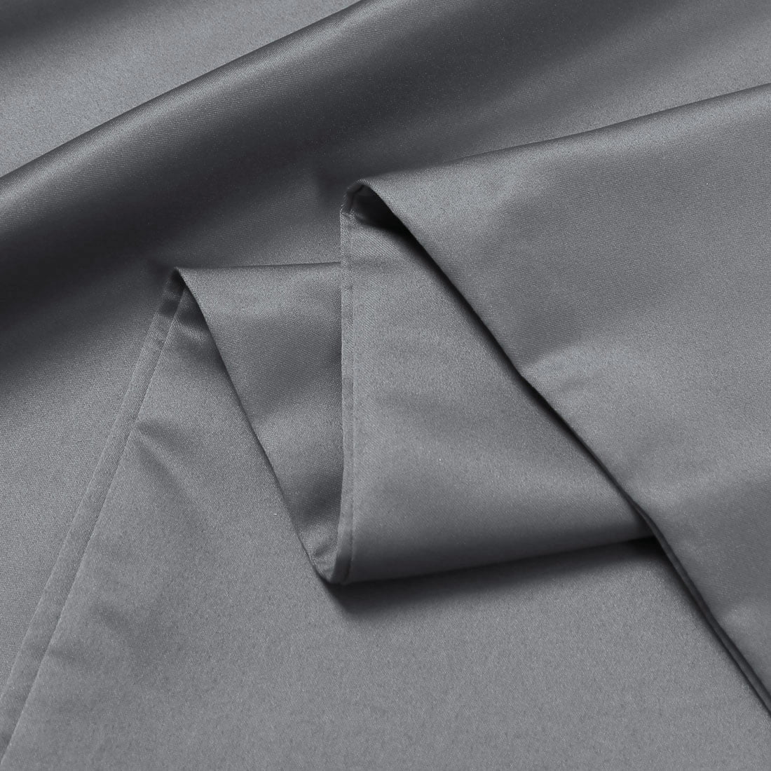 Unique Bargains Luxury Silky Satin Body Pillow Case Gray 20" x 48"