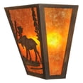 thumbnail image 4 of Meyda Tiffany 158334 Moose 2 Light 12" Tall Wall Sconce - Copper, 4 of 6