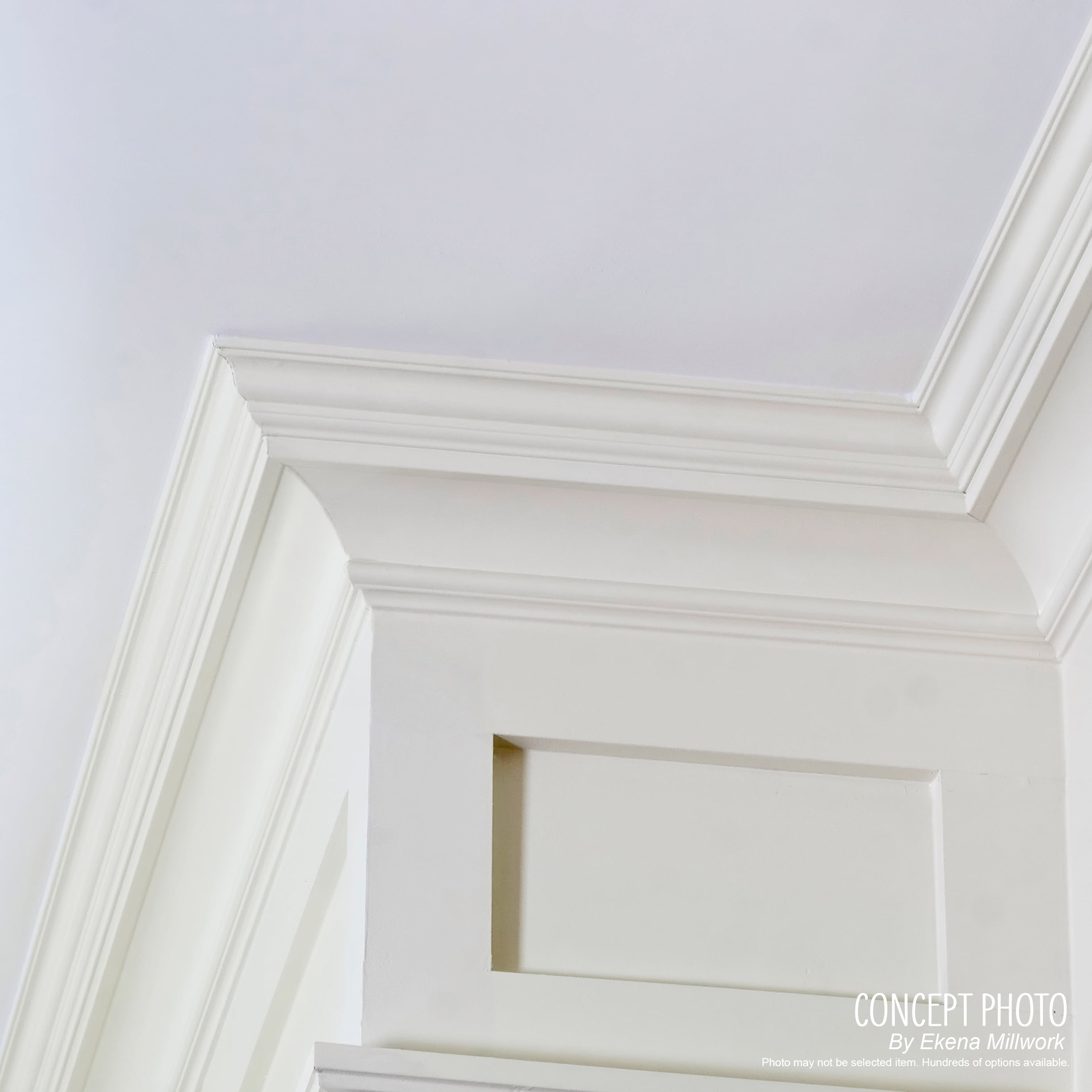 Ekena Millwork MLD12X10X15CL Classic Crown Moulding 11 7//8H x 9 1//2P x 15 1//4F x 94 1//2L Factory Primed