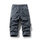 thumbnail image 4 of Multi Bolsillo Cargo Pantalones para Hombres Estiramiento Casual Cordón Clásico Pantalones Cortos de Verano con Bolsillos Múltiples, Pantalones Cortos de Cintura Elástica, 4 of 4
