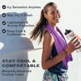 thumbnail image 6 of Ice & Sweat Towels, 43.3" x 15.7" - Cooling Neck Wraps for Summer Heat - Quick Cool Down for Gym, Running, Golf, Yoga & Sports, 6 of 8