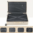thumbnail image 2 of 5PCS Travel Luggage Set with Makeup Case, Cream Beige, 2 of 7
