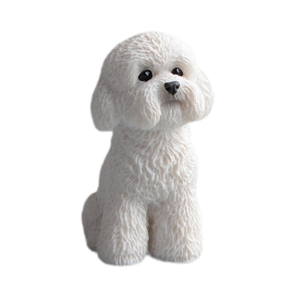 Figura en miniatura de perro BLESIY adorno de jardín de resina