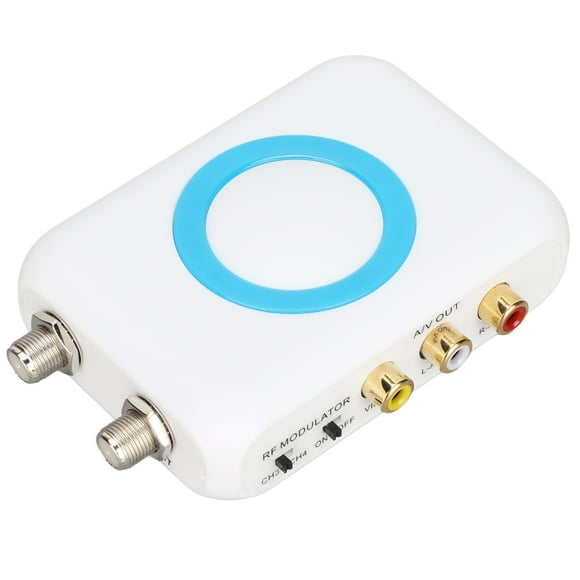 To RF Modulator, HDM66 HD Modulator Portable ABS For Home TV Replacement