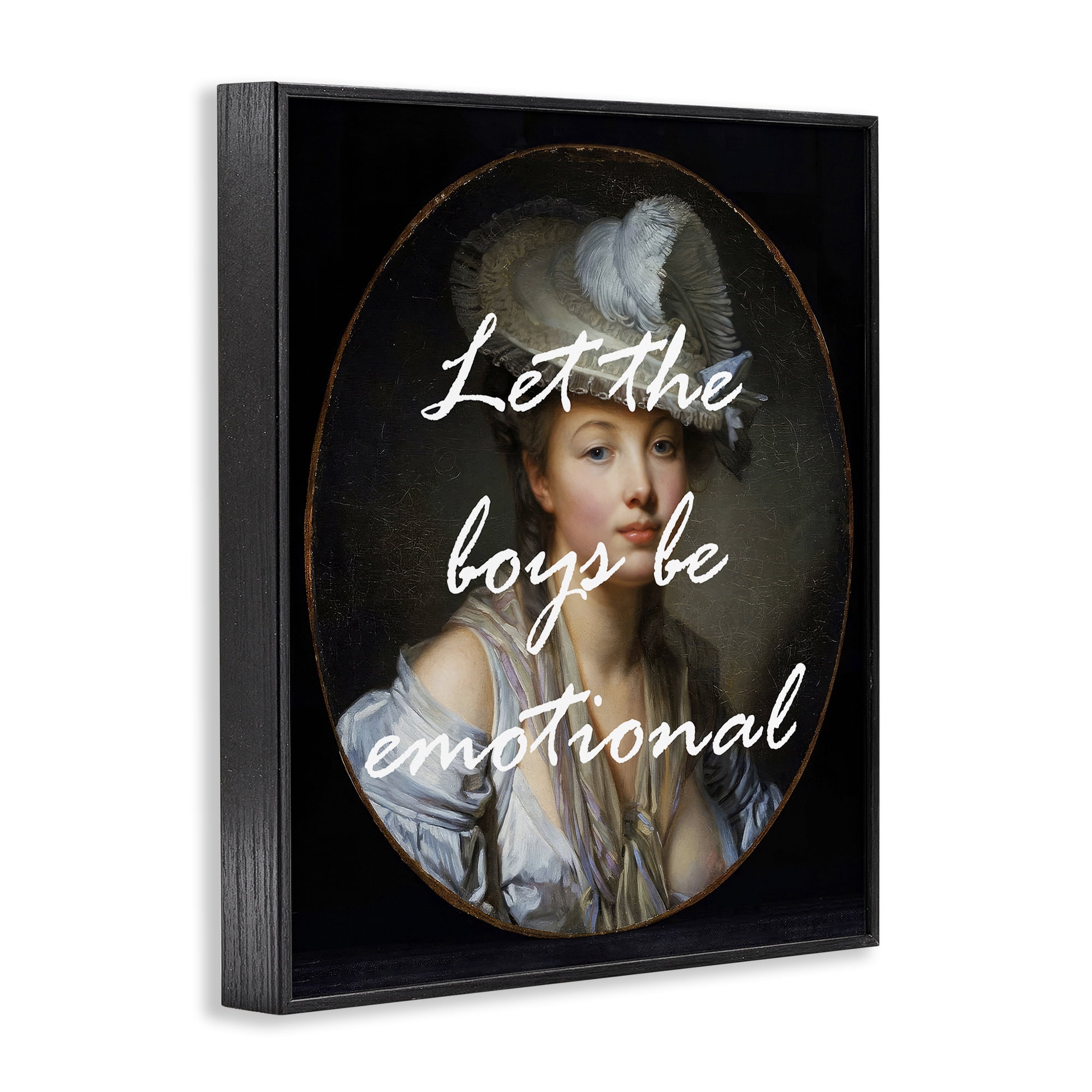 Stupell Industries Let The Boys Be Emotional Black Framed Giclee Art, design by Tina LeCour