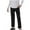 Black, variant on Mgmyaa Boys Summer Straight-Leg Pants Kids Full Panel Suit Pants Flat Front Long Pants with Pockets