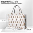 thumbnail image 3 of Large Capacity Tote Bag,White Highland Cow Floral Pattern Handbag Fashion Luxury Tote Bag,15.7"x13"x 5.1" Inches,Laptop Compatible, 3 of 6