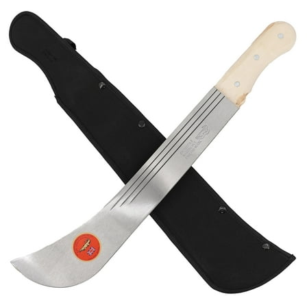 Armory Replicas Full Tang 24" Machete Knife – Carbon Steel with Wooden Handle & Sheath for Outdoor Survival