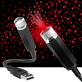 thumbnail image 2 of Iluminación Interior Romántica Galaxy Star Night Light USB Powered Car Ambient Night Lamp (Rojo), 2 of 7