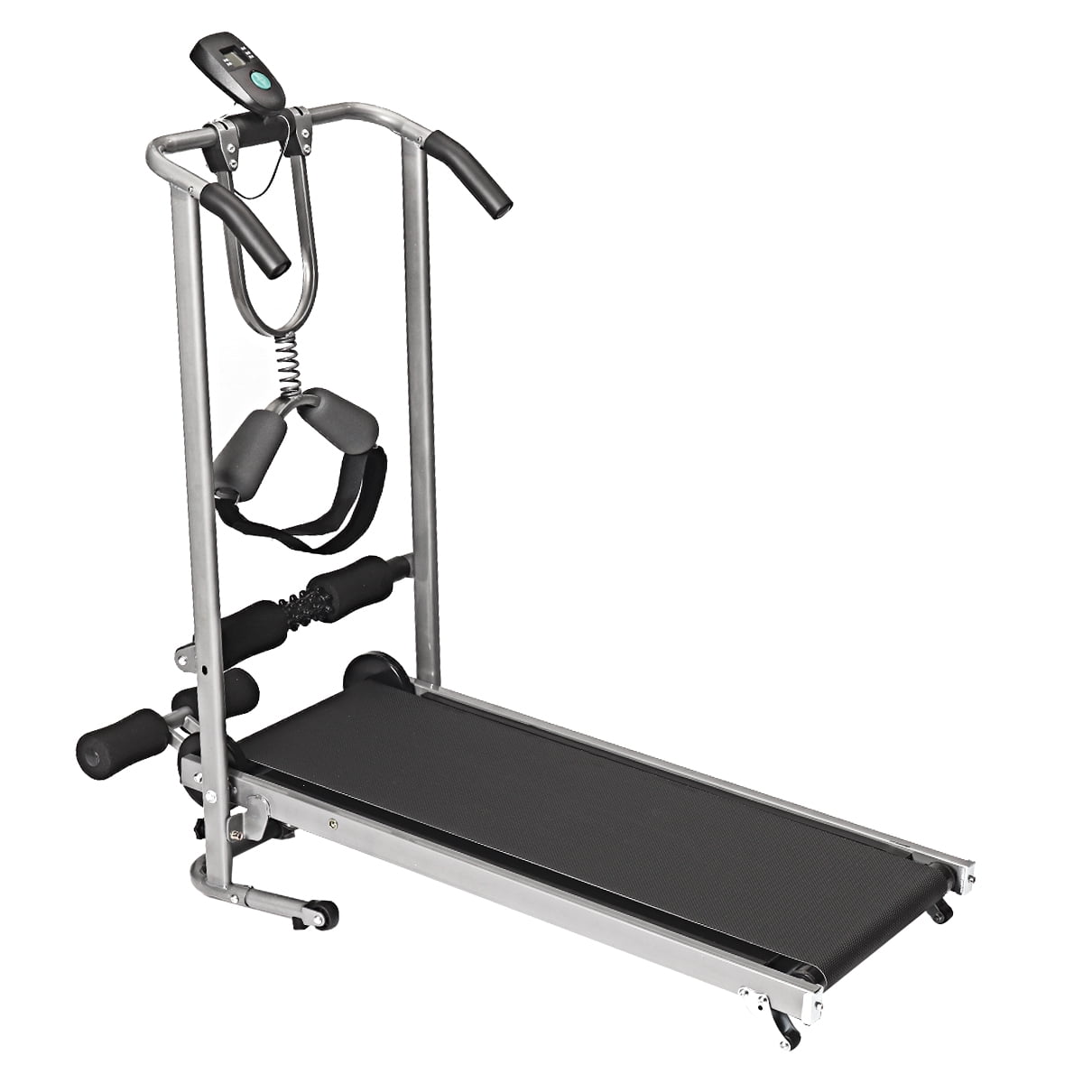Folding Manual Treadmill Portable Running Home Fitness Walking Machine Sport US 