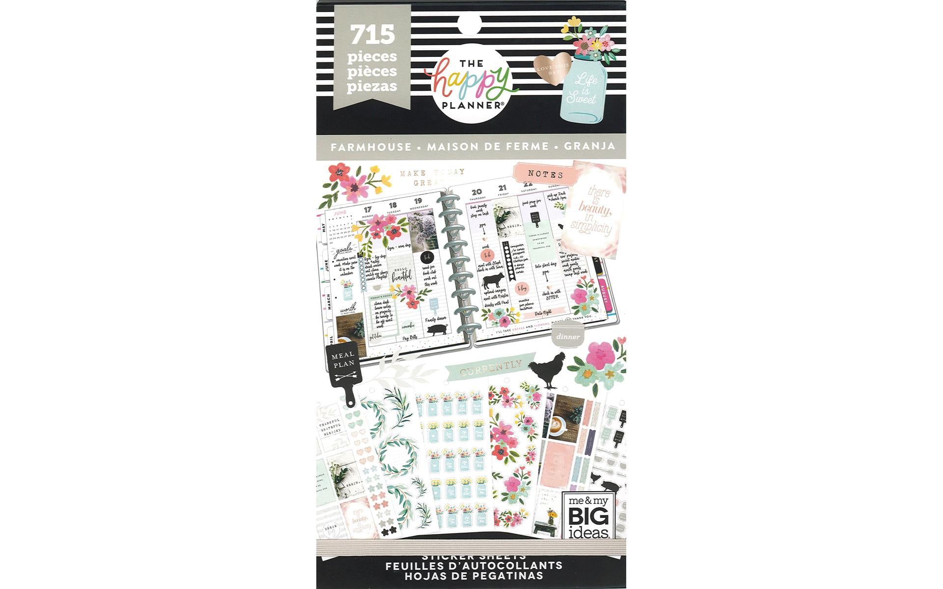 Create 365 The Happy Planner Mini Stickers-715 pk Stickers-Farmhouse NEW 