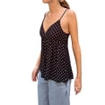 thumbnail image 2 of Women's Y2k Polka Dot Print Tank Top Spaghetti Strap Camisole Sheer Mesh Going Out Top, 2 of 9