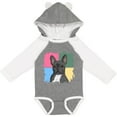 thumbnail image 3 of Inktastic Blue French Bull Dog Boys or Girls Long Sleeve Baby Bodysuit, 3 of 5