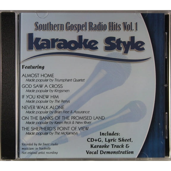 Southern Gospel Radio Hits Volume 1 Daywind Christian Karaoke Style NEW CD G 6 Songs
