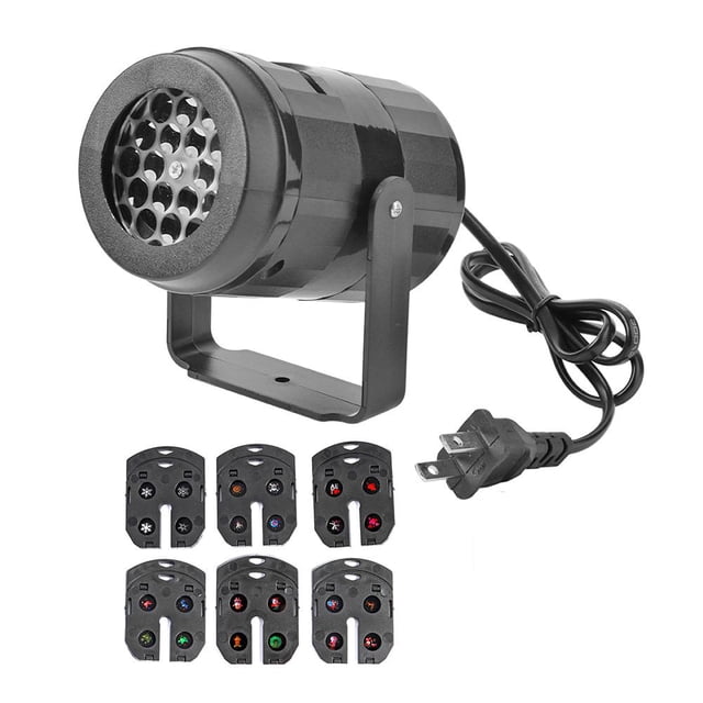 Lámpara de proyección LED Atmósfera Copo de nieve Patrón de Navidad Luz de vacaciones al aire libre (EE. UU.) Hugtrwg Para estrenar