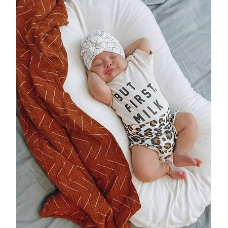 

Summer Toddler Baby Girl Clothes Short Sleeve Romper Tops Leopard Shorts Outfits
