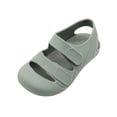thumbnail image 2 of BRGZLK Kids Boys Girls Beach Sandals Solid Color Closed Toe Anti Slip Outdoor Waterproof Fisherman Slides Stylish Cut-Out Soft Sole Sandal Green 4-4.5 Years, 2 of 8